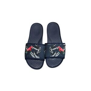 Ted Baker Men's Sauldi Slide Dark Blue‎ Tropical Summer Parrot Size 42 (9 US)